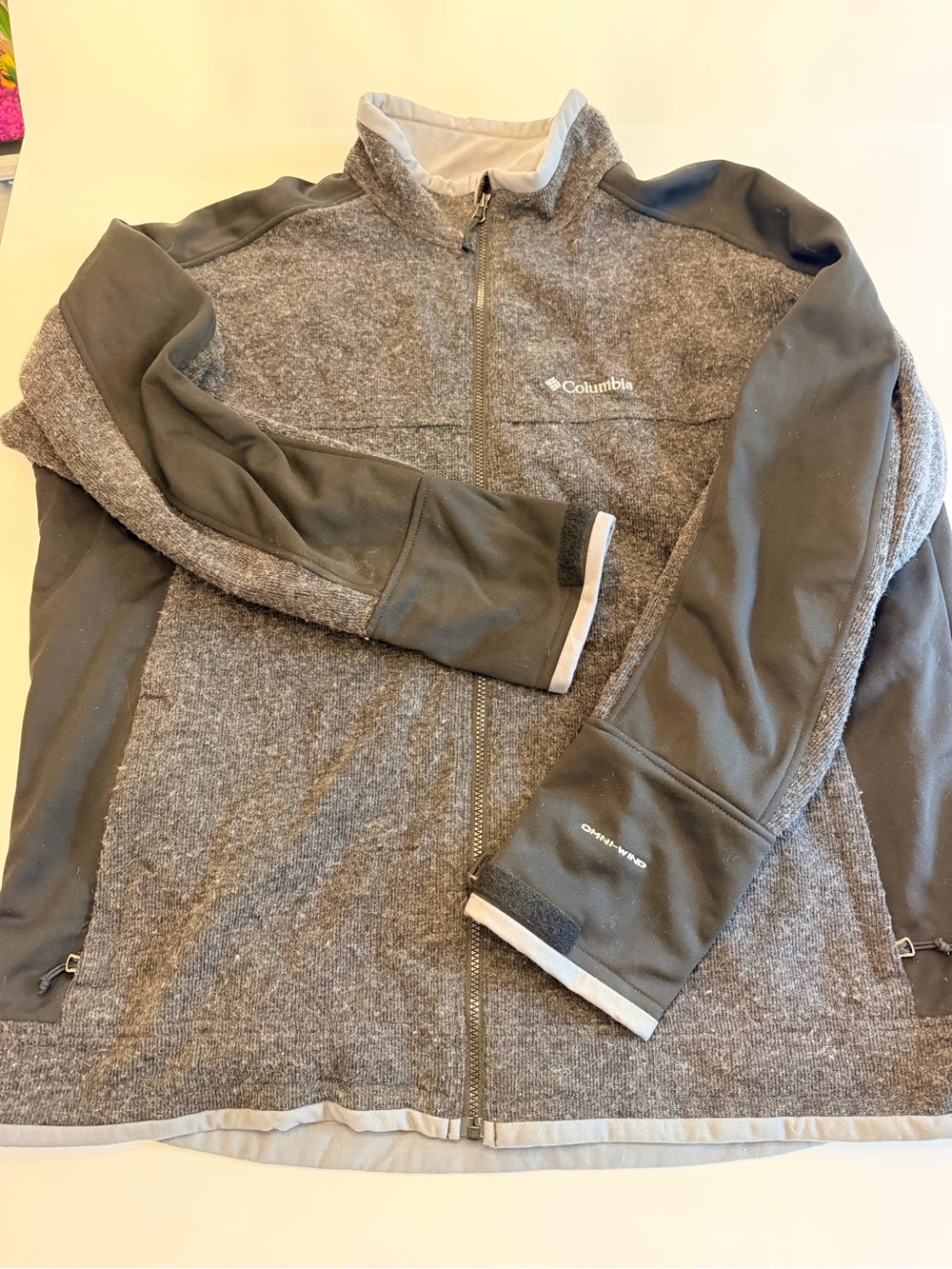 Columbia Men's Sweater Fleece Hybrid Jacket XXL Omni-Heat